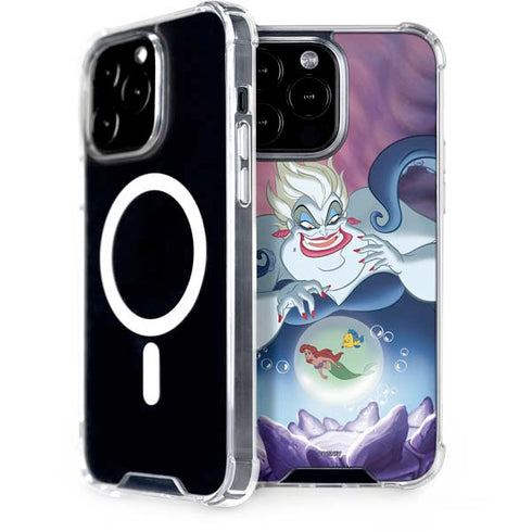 Disney Villains Ursula Ariel and Flounder iPhone Cases